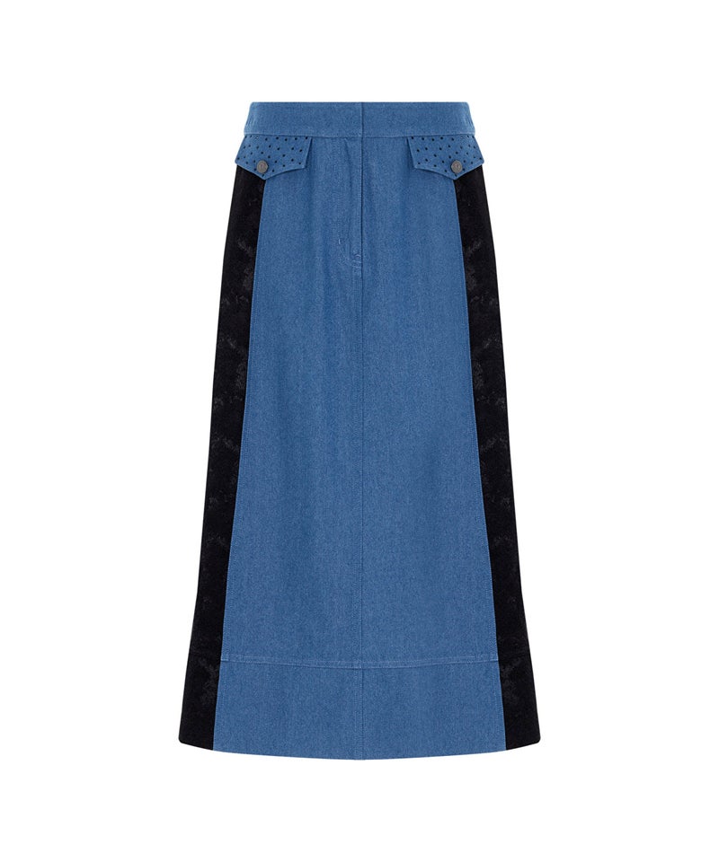 Ipekyol Mixed Color-Block Skirt - Image 4